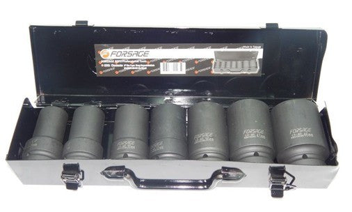 1" Impact Socket Set, 7-piece (L: 110mm, 24-46mm) (JQ-110-1-7set)