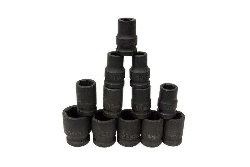 1/2" Gépi Dugókulcs 12db-os készlet (L: 38mm; 10-24mm) (JQ-38-12-12set)