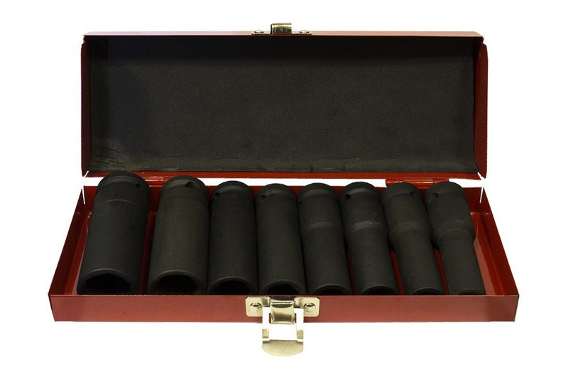 1/2" Gépi Dugókulcs 8db-os készlet (L: 78mm; 7/16-7/8") (JQ-78-12-8set-SAE)