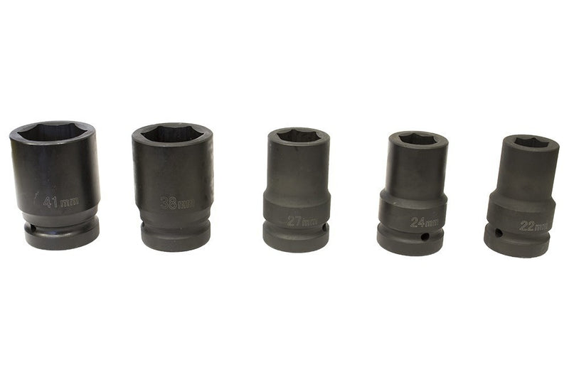 1" Gépi Dugókulcs 5db-os készlet (L: 80mm; 22, 24, 27, 38, 41mm) (JQ-80-1-5set)