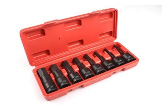 1/2" Torx Impact Socket Set 8pcs (T30-T80 L: 78mm) (JQ-TRX-8set)