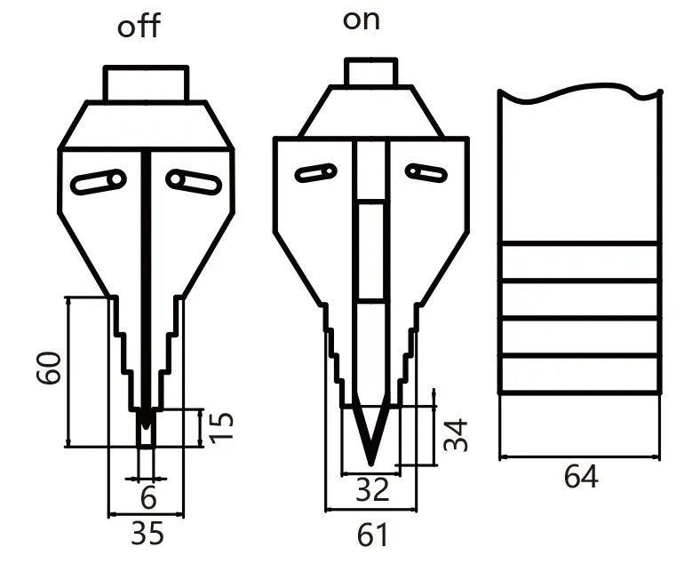Hidraulikus ultraalacsony profilú gépemelő (14.9T, 21mm) (P-15F)
