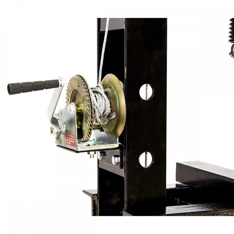 50T Hydraulic Workshop Press with Compressed Air-Powered Unit and Pressure Gauge (SP50A)