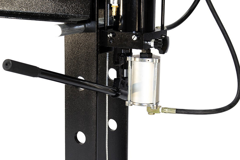 50T Hydraulic Workshop Press with Compressed Air-Powered Unit and Pressure Gauge (SP50A)