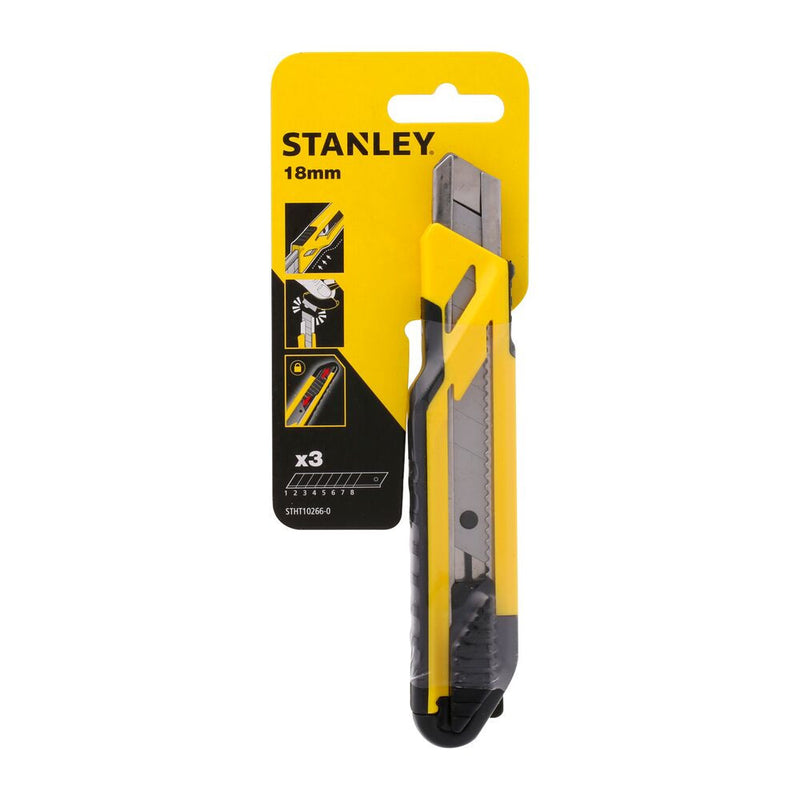 Snap-off blade knife with metal guide 18mm (STANLEY STHT10266-1)