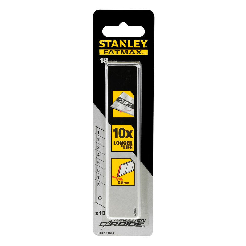 FATMAX Karbid tördelhető penge 18mm 10db (STANLEY STHT2-11818)