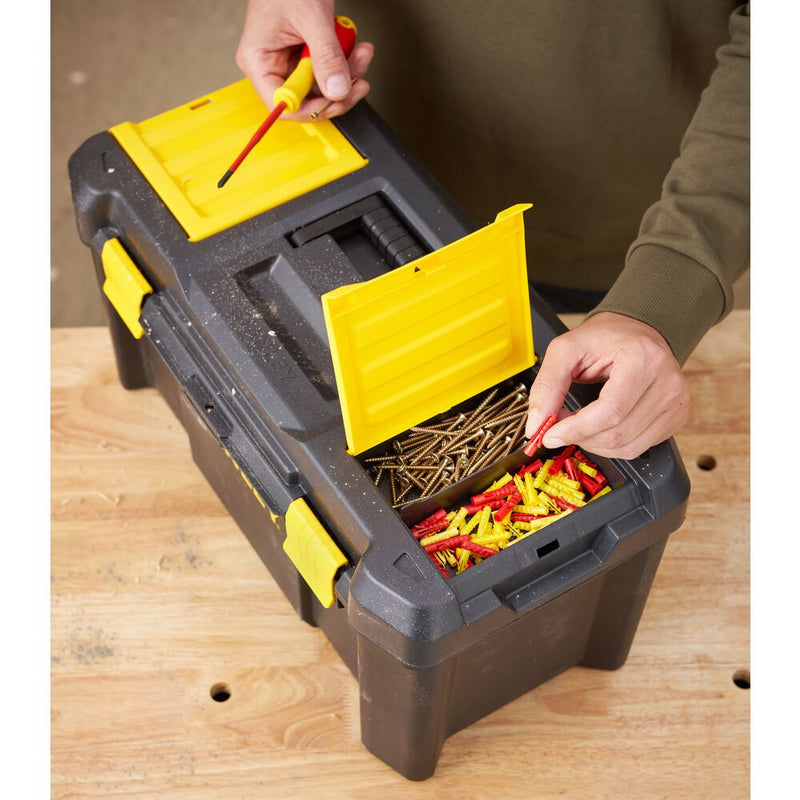19" Plastic Latch Tool Box with Organizer (STANLEY STST1-75520)