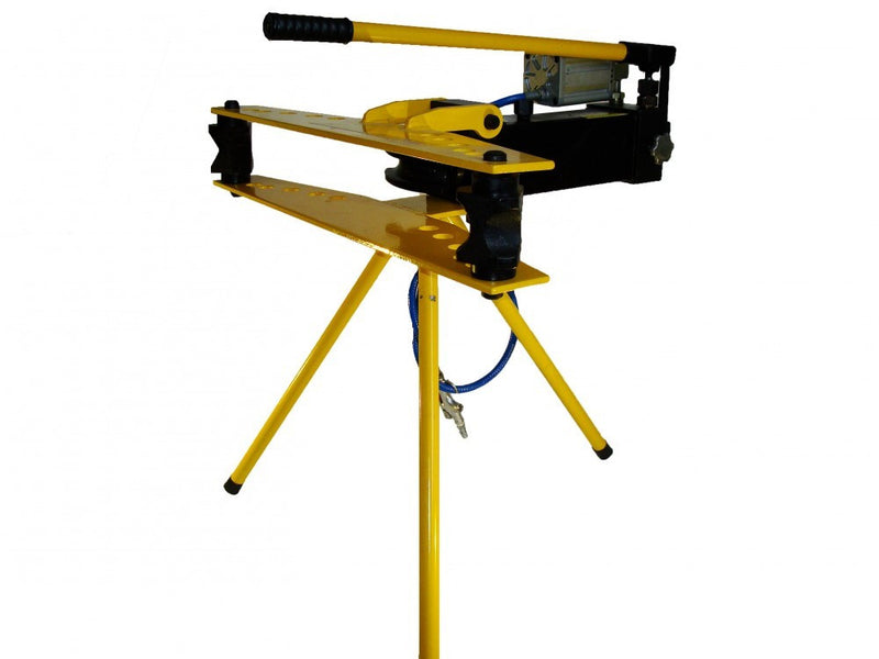 Hidraulikus csőhajlító, beépített sűrített levegős és kézi tápegységgel, állványos, 30T (1/2" - 3"; 22-90mm) (W-3Q)