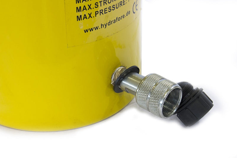 Egyszeres működésű biztosítóanyás hidraulikus munkahenger (100T, 150mm) (YG-100150LS)