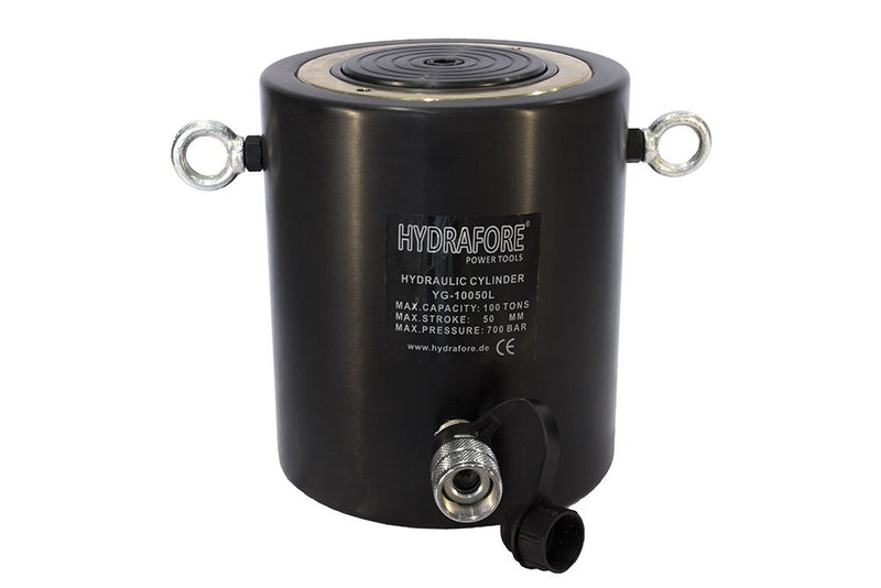 Alumínium hidraulikus munkahenger (100T, 50mm) (HYDRAFORE YG-10050L)