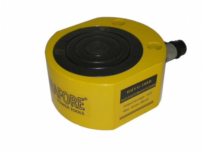 Többfokozatú alacsony hidraulikus munkahenger (100T, 68mm) (YG-100D)