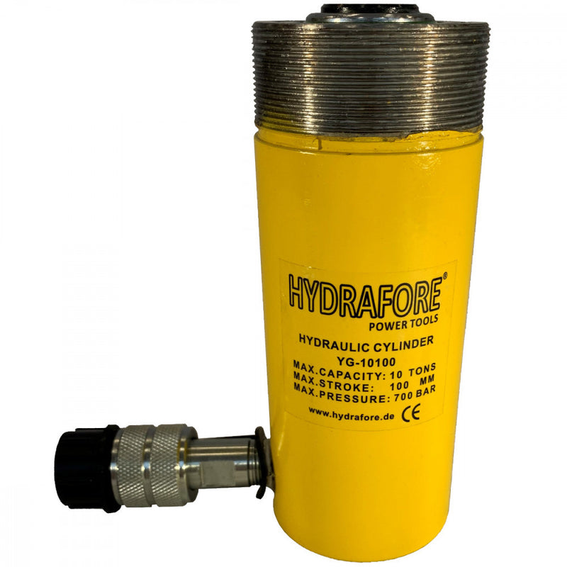 Egyszeres működésű, gallérmenetes hidraulikus munkahenger (10T, 100mm) (YG-10100CT)
