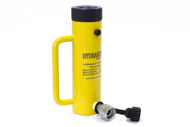 Egyszeres működésű biztosítóanyás hidraulikus munkahenger (10T, 150mm) (YG-10150LS)