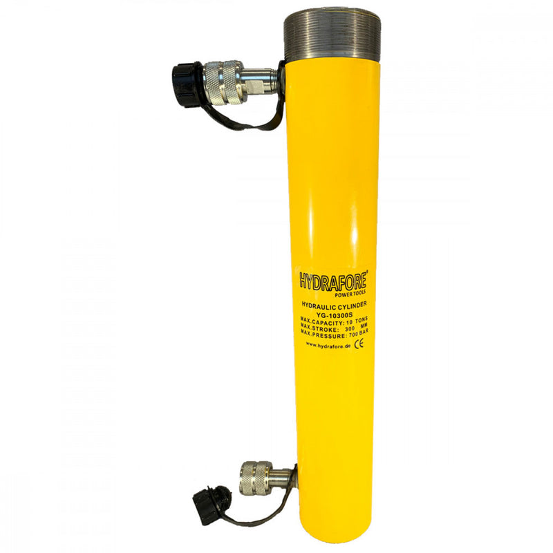 Kettős működésű gallérmenetes hidraulikus munkahenger (10T, 300mm) (YG-10300SCT)