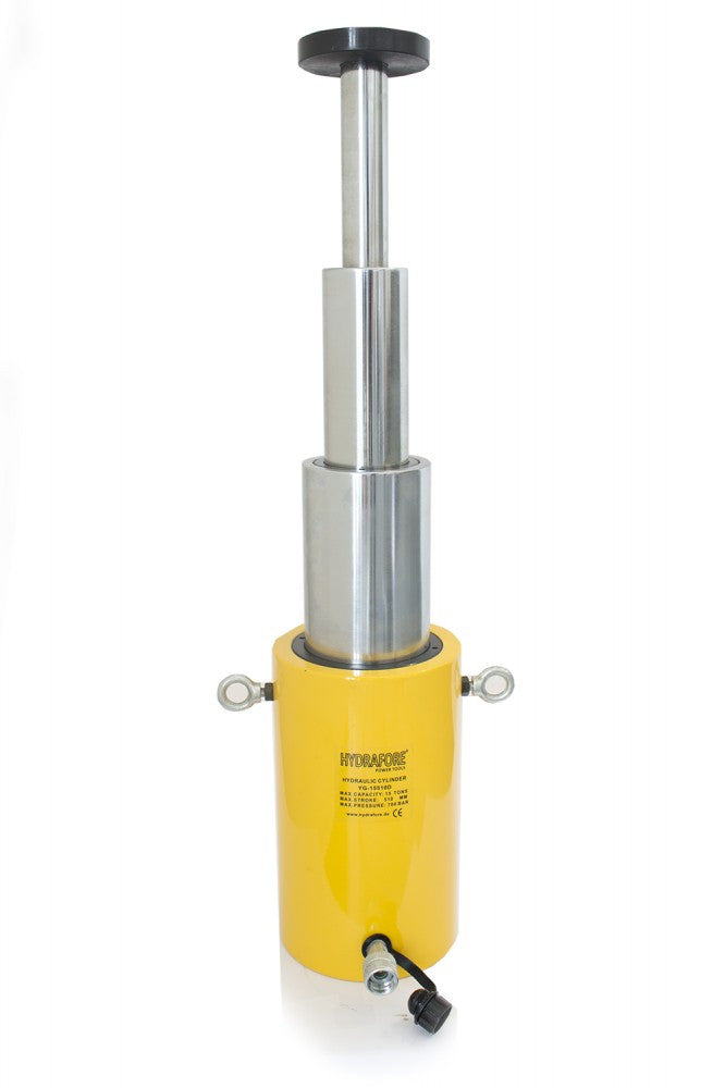 Teleszkópos hidraulikus munkahenger (15T, 510mm) (HYDRAFORE YG-15510D)