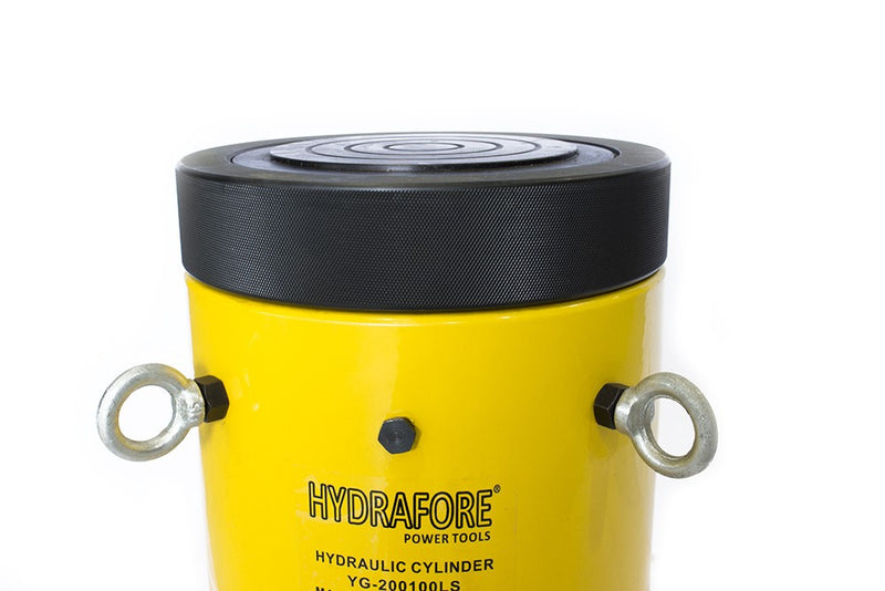 Egyszeres működésű biztosítóanyás hidraulikus munkahenger (200 T, 50mm) (YG-20050LS)