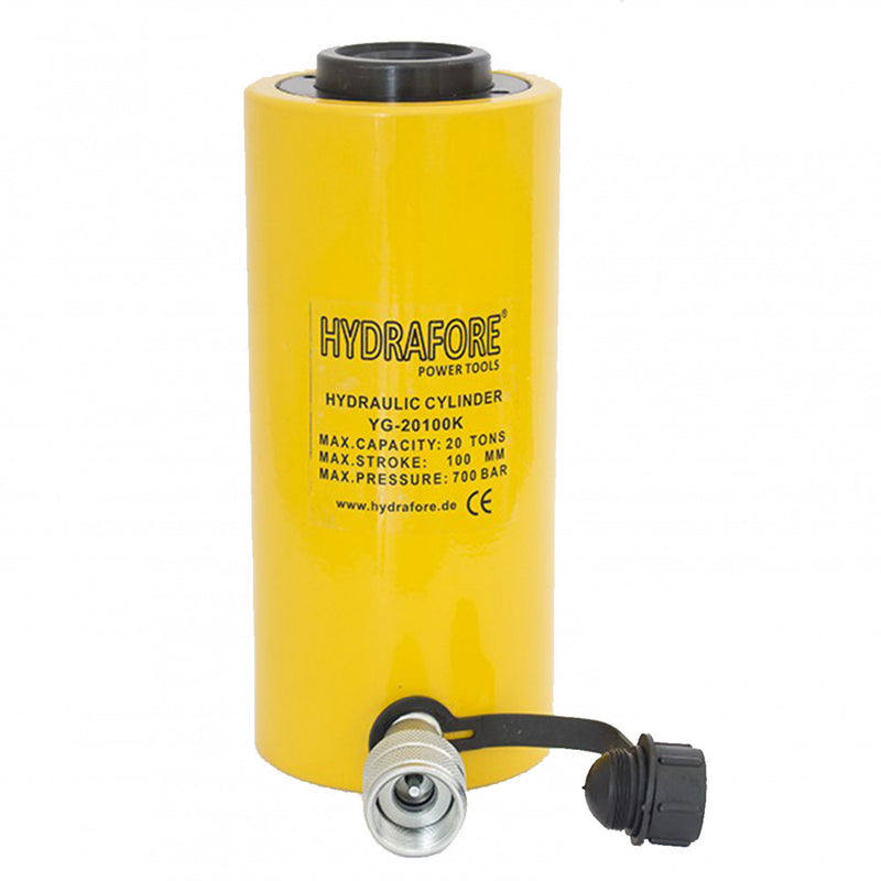 Egyszeres működésű üreges hidraulikus munkahenger (20T, 100mm) (YG-20100K)
