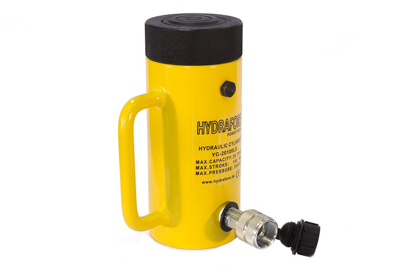 Egyszeres működésű biztosítóanyás hidraulikus munkahenger (20T, 100mm) (YG-20100LS)