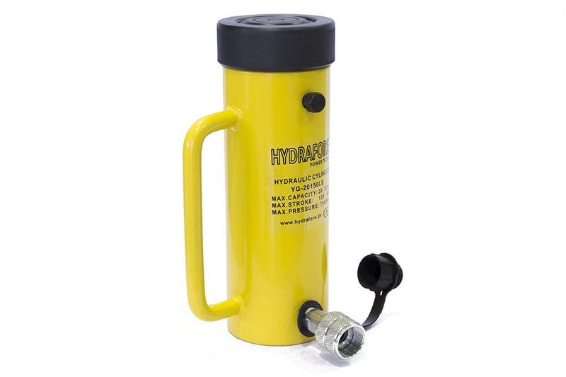 Egyszeres működésű biztosítóanyás hidraulikus munkahenger (20T, 150mm) (YG-20150LS)