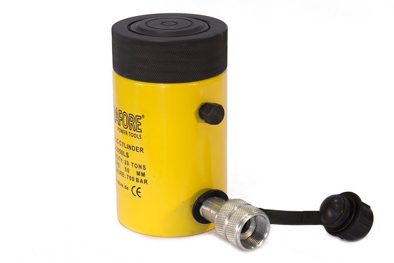 Egyszeres működésű biztosítóanyás hidraulikus munkahenger (20T, 50mm) (YG-2050LS)