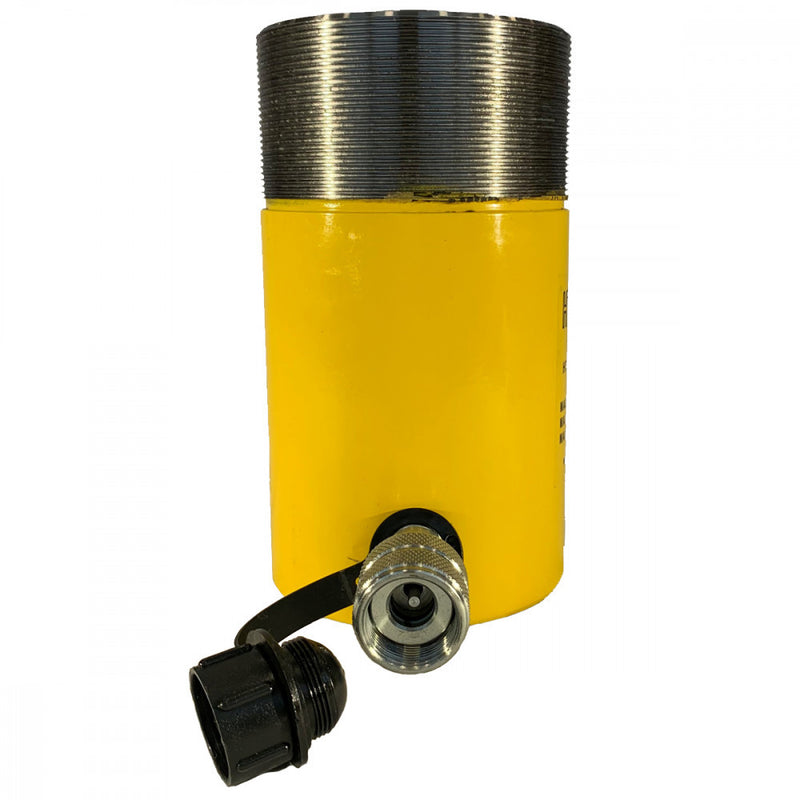 Single-acting hydraulic cylinder with collar thread (30T, 100mm) (YG-30100CT)