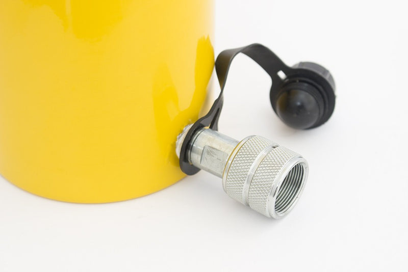 Single-acting Hollow Hydraulic Cylinder with Collar Thread (30T, 100mm) (YG-30100KCT)