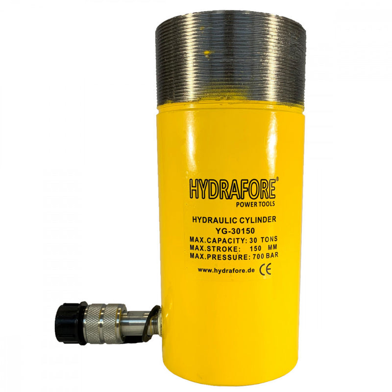 Egyszeres működésű, gallérmenetes hidraulikus munkahenger (30T, 150mm) (YG-30150CT)