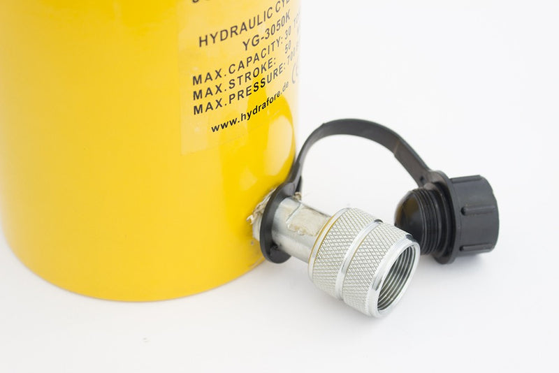 Egyszeres működésű üreges, gallérmenetes hidraulikus munkahenger (30T, 50mm) (YG-3050KCT)