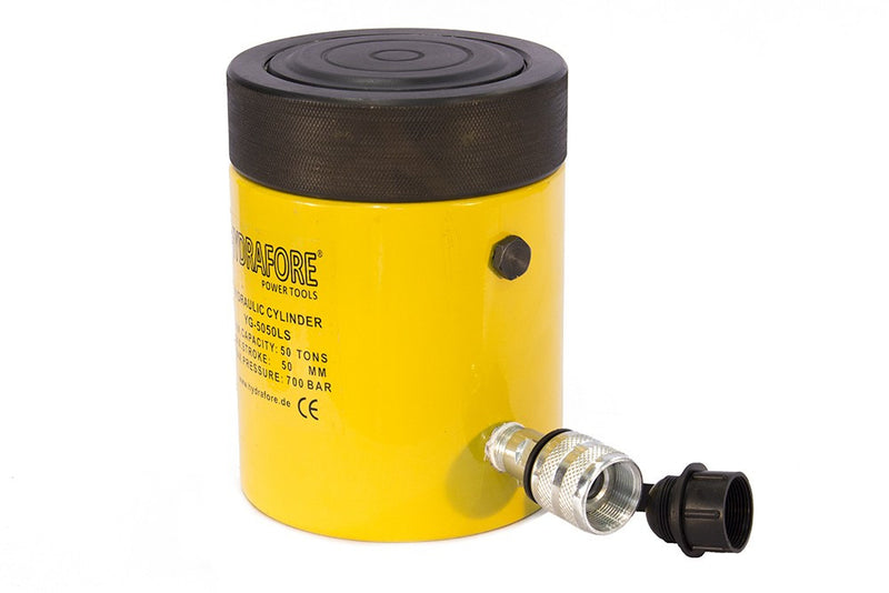 Egyszeres működésű biztosítóanyás hidraulikus munkahenger (50T, 50mm) (YG-5050LS)