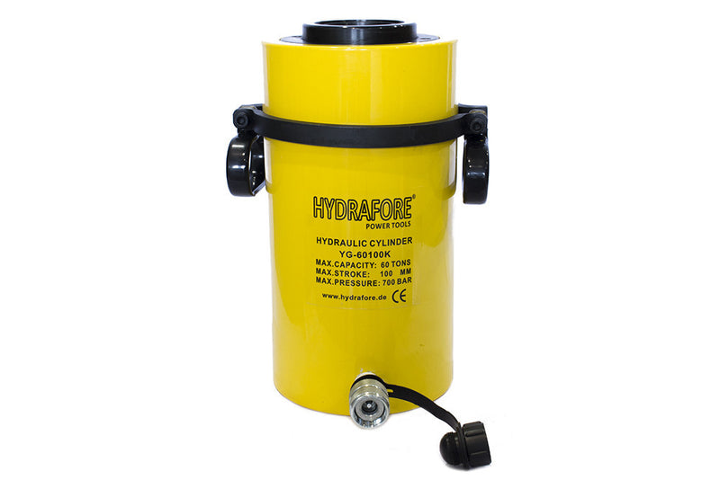 Single-acting Hollow Hydraulic Cylinder (60T, 200mm) (YG-60200K)