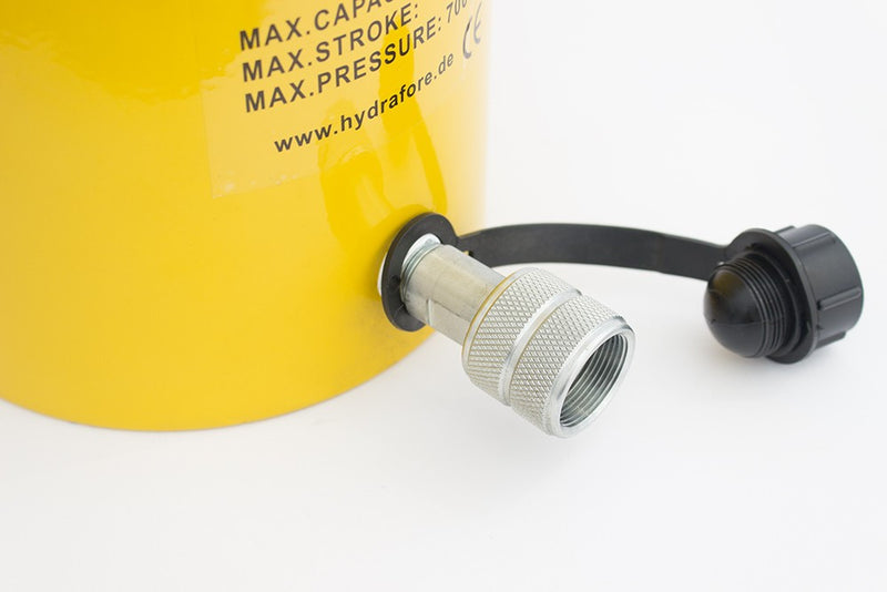 Egyszeres működésű üreges hidraulikus munkahenger (60T, 50mm) (YG-6050K)