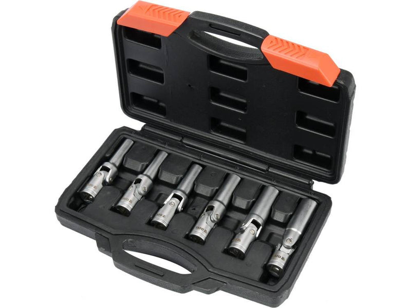 6-piece spark plug wrench set 8-16mm, 3/8", L:85mm (YATO YT-05339)