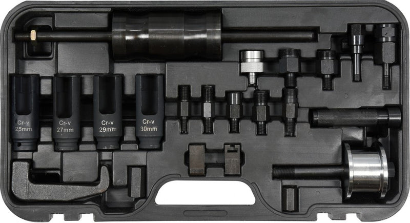 Diesel injector puller set, 1/2"; 22 pcs (YATO YT-06175)