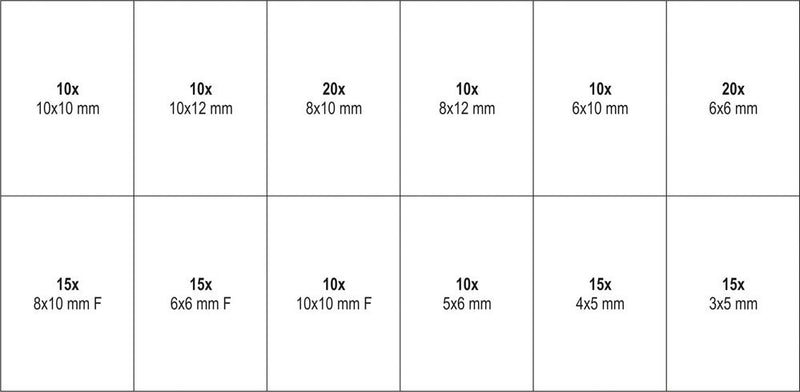 Grub Screw Set, internal hex; 160 pcs (YATO YT-06777)