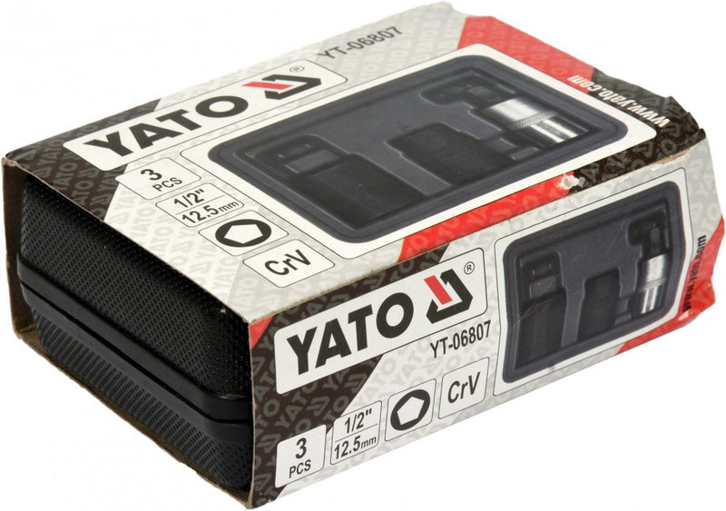 Socket set for brake calipers, 10-14-19mm, 1/2" (YATO YT-06807)