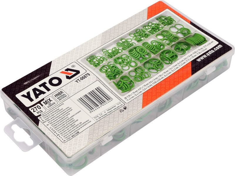 O-ring assortment for air conditioning, AC 270 pcs (YATO YT-06879)