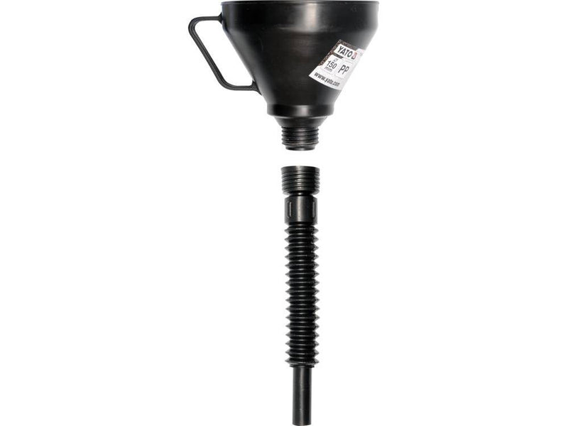 Műanyag tölcsér 150mm flexibilis csővel (YATO YT-0692)