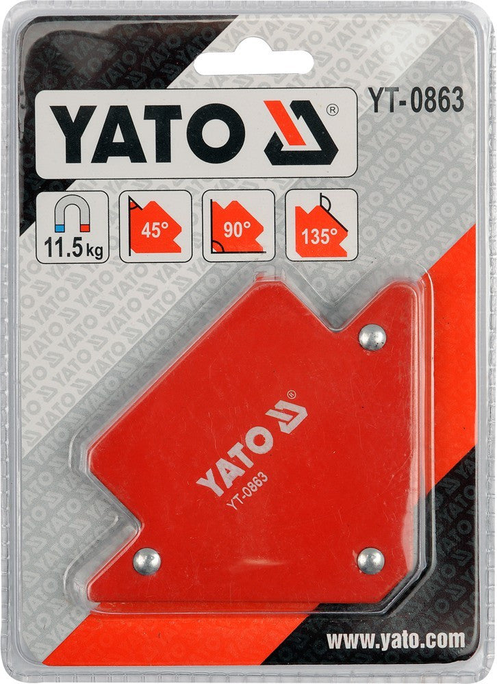 Hegesztési munkadarabtartó mágneses, 11.5 kg, 82x120x13 mm (YATO YT-0863)