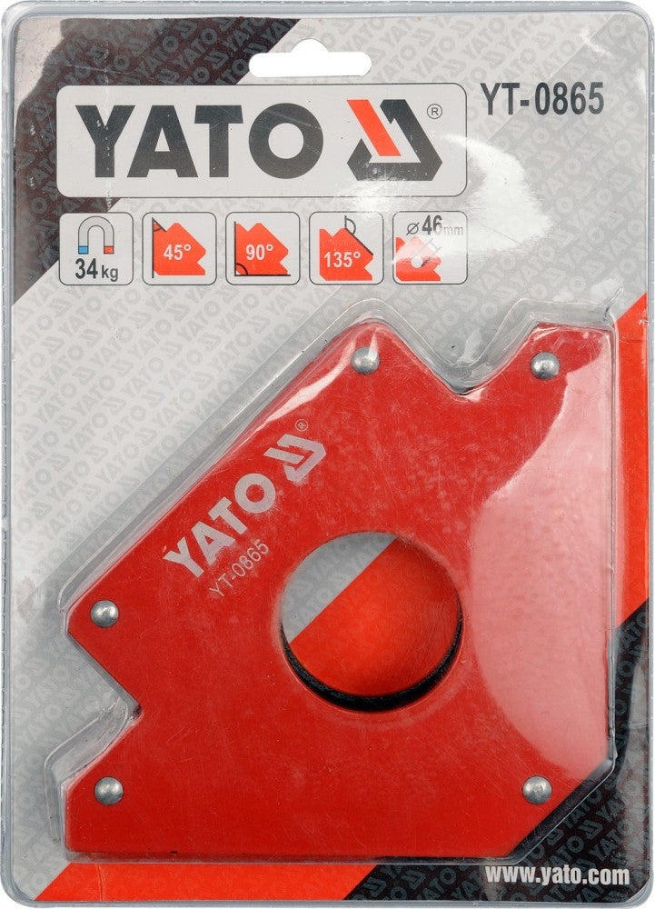 Hegesztési munkadarabtartó mágneses, 34 kg, 122x190x25 mm (YATO YT-0865)