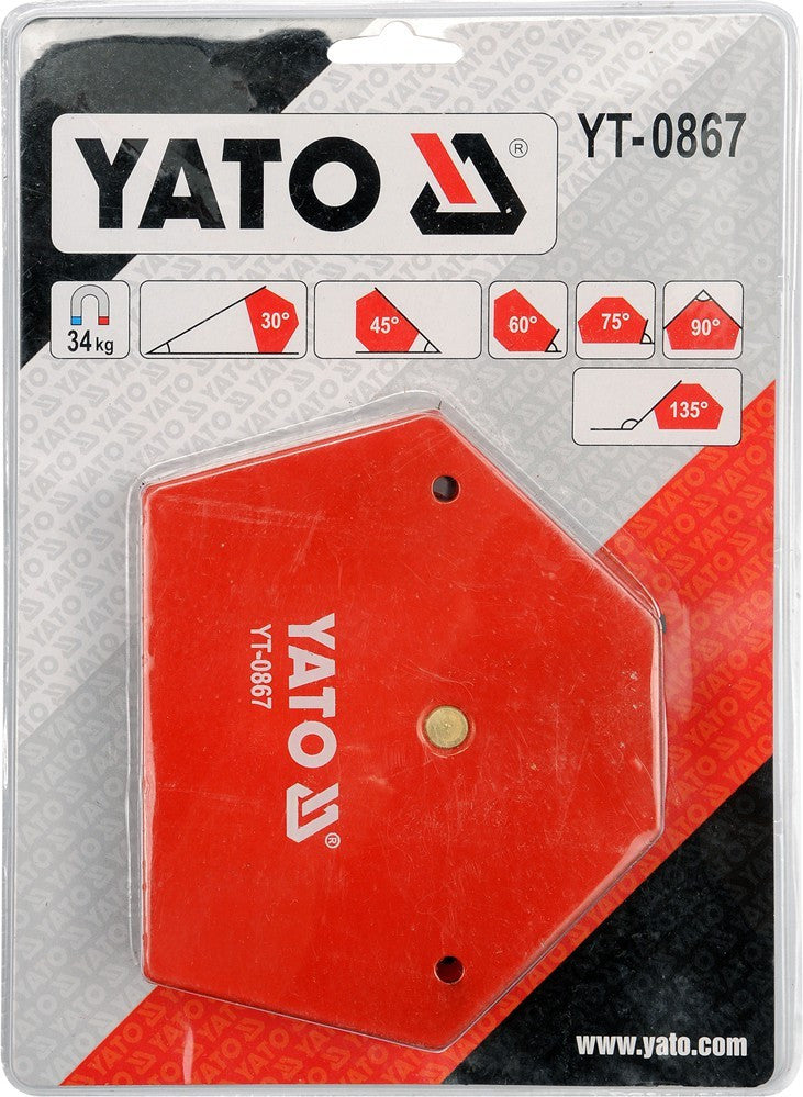 Hegesztési munkadarabtartó mágneses, 34kg, 111x136x24mm (YATO YT-0867)