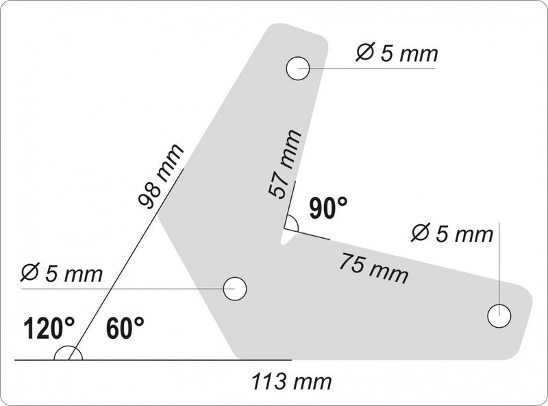 Hegesztési munkadarabtartó mágnes pár, 60-90-120° 10kg (YATO YT-08721)