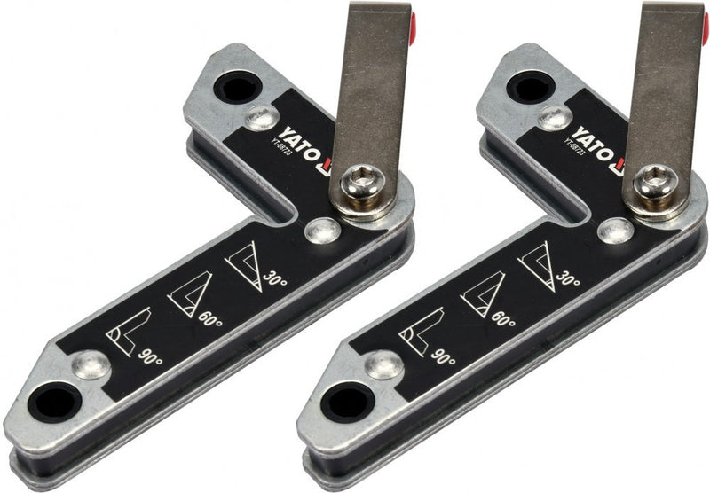 Welding Magnet Holder Set, 30-60-90° 32kg (YATO YT-08723)
