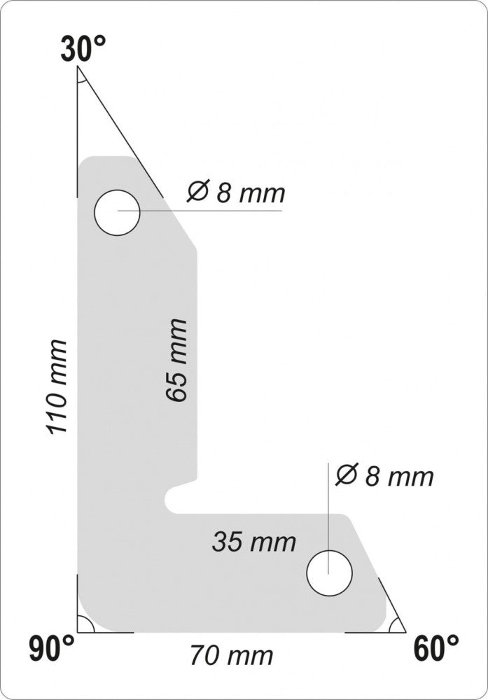 Welding Magnet Holder Set, 30-60-90° 32kg (YATO YT-08723)