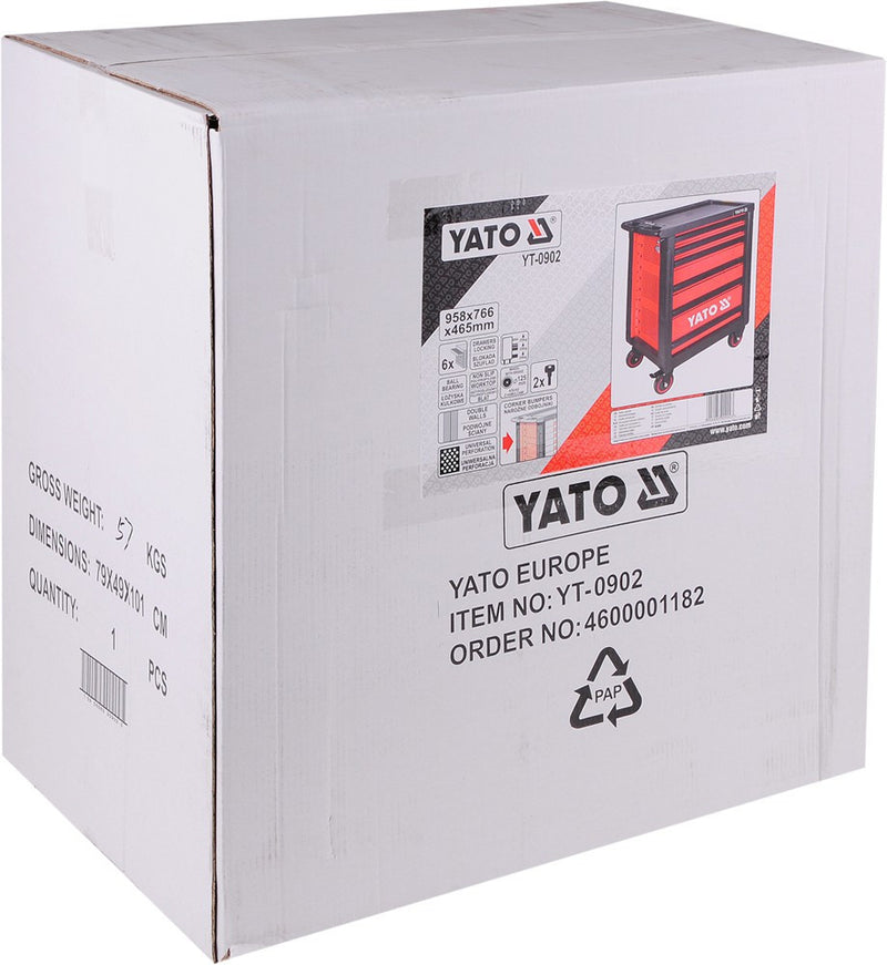 Szerszámkocsi 6 fiókos, üres (YATO YT-0902)