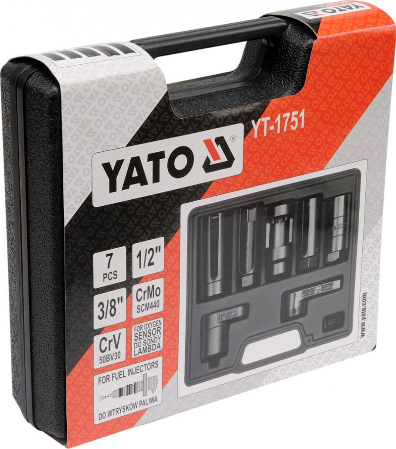 Dugókulcs készlet lambdaszondához és injektorokhoz, 1/2"; 3/8" (YATO YT-1751)