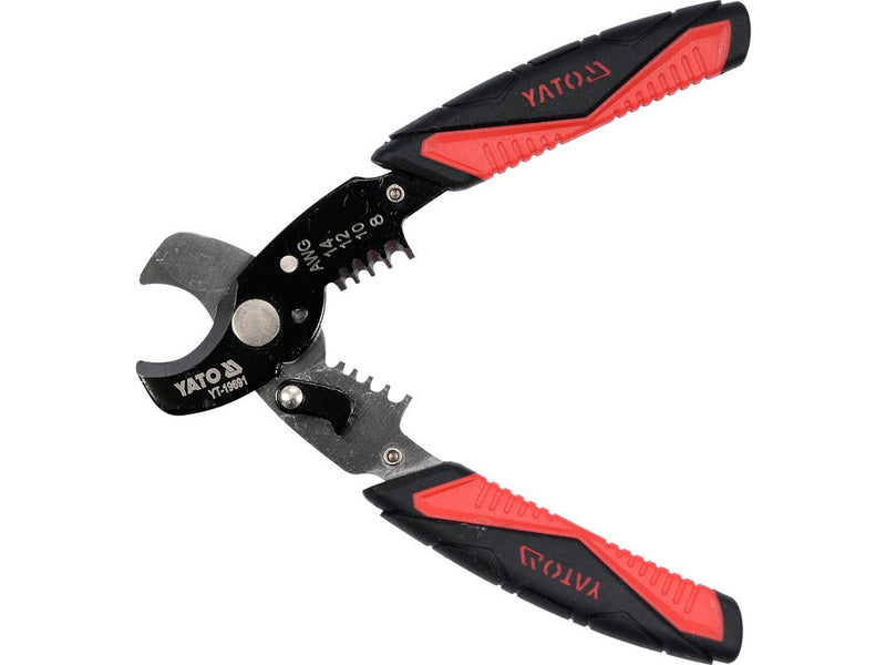Cable cutter and wire stripper 170mm, 1.6 mm2 and 3.2mm2 (YATO YT-19691)