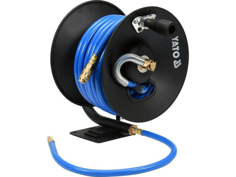 Pneumatikus tömlődob 15m, 10mm PVC (YATO YT-24240)