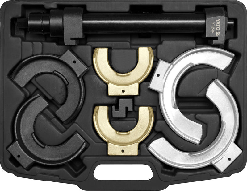 Spring compressor for McPherson springs with interchangeable jaws, 1.5T, Ø65-212mm (YATO YT-2536)