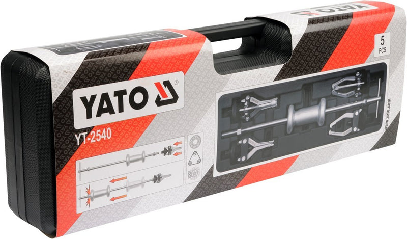 Csúszósúlyos csapágylehúzó készlet 5 részes, Ø190mm (YATO YT-2540)