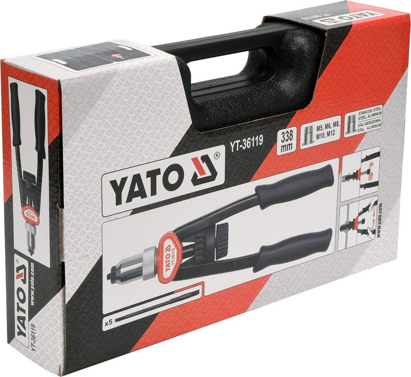 Szegecsanyahúzó karos M5-M12, L:338mm (YATO YT-36119)